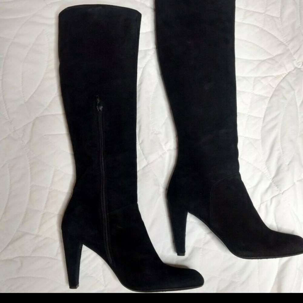 Stuart Weitzman Black Knee High Tall Boots 9.5